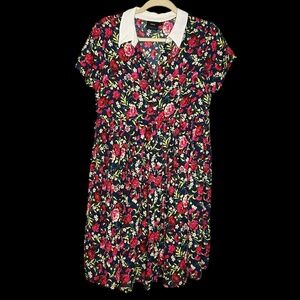 ASOS Maternity Floral Dress with White Collar